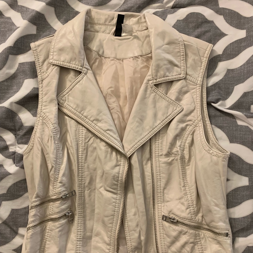 H&M leather vest